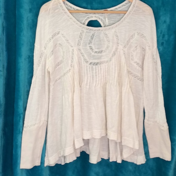 Free People Tops - Free People Off - White Long Sleeve Top Small